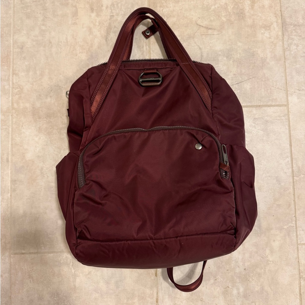 Pacsafe Citysafe CX Anti-Theft Backpack (RFID Blocking)  in Merlot